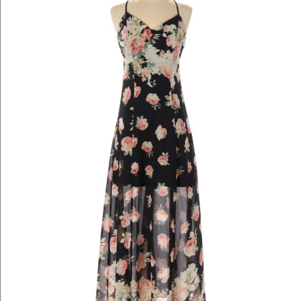 Hommage from LosAngeles Flowy Maxi Dress Sz S